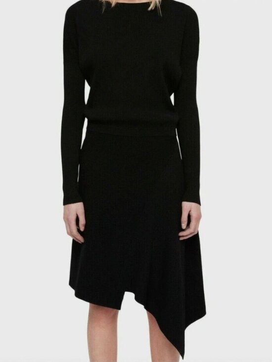 All Saints Dresses & Skirts - All Saints Suke Rib Knit Sweater Dress Black Size Small